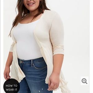 Torrid size 2 cream kimono